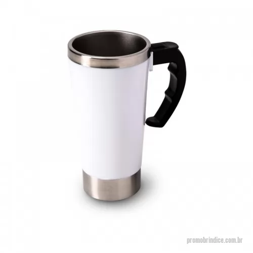 Caneca Mixer personalizada - Caneca térmica mixer com 500ml de capacidade e alça com acionamento elétrico do mixer. Ela possui tampa com vedação antivazamento e abertura para beber. Funcionamento com 2 pilhas AAA.