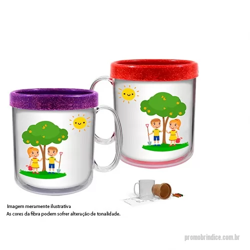 Caneca para colorir personalizada - Caneca Térmica Infantil Green Colors 300ml CL  atóxica, dupla parede que conserva a temperatura, parede interna Eco disponível em 6 cores especiais que utilizam pigmentos orgânicos na fabricação. Acompanha refil de papel com impressão colorida. Acompanha  3 unidades de giz de cera para colorir.