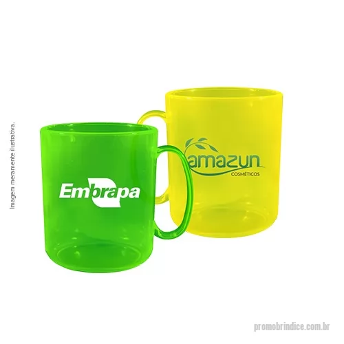 Caneca personalizada - Caneca Cristal 400ml feita com Plástico Premium (PS) de alta resistência (não é feita de vidro), com parede reforçada de 2mm de espessura, atóxica.