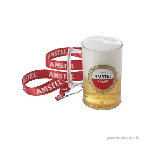 Caneca personalizada - Caneca de chopp com cordão personalizada Material: Plástico PS cristal. Capacidade: 450 ml. Medidas: 7,8 cm de diâmetro (boca), 10,5 cm de largura (alça) e 12,5 cm. Peso: 86 gramas. Cordão com argola pera 120 x 20 mm com personalização digital sem limite de cores.