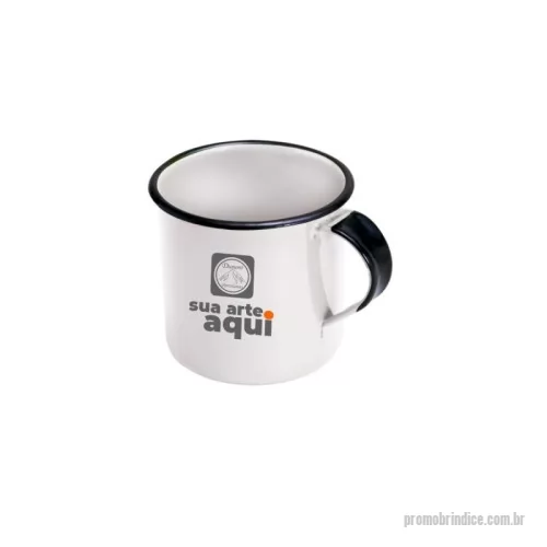 Caneca personalizada - Caneca em metal com acabamento rustico. Capacidades aproximada: 70ml, 180ml e 400ml