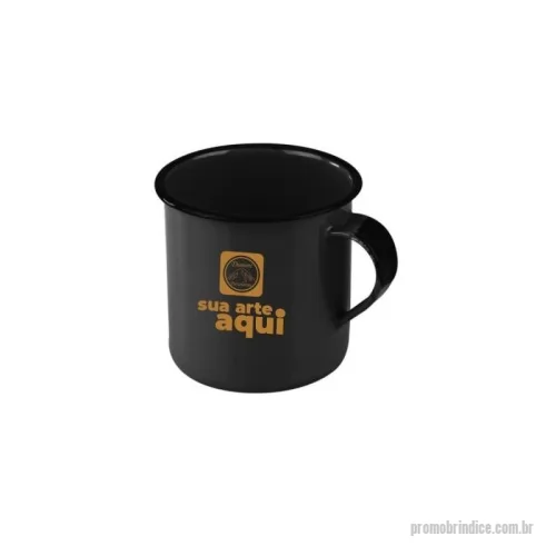 Caneca personalizada - Caneca em metal com acabamento rustico. Capacidades aproximada: 70ml, 180ml e 400ml