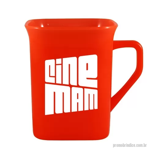 Caneca personalizada personalizada - Capacidade 250ml. Caneca Quadrada com design exclusivo Grupo BB. Fabricado em Plástico Premium (PP) atóxico, cores vivas, acabamento impecável e resistente a microondas e máquina de lavar.