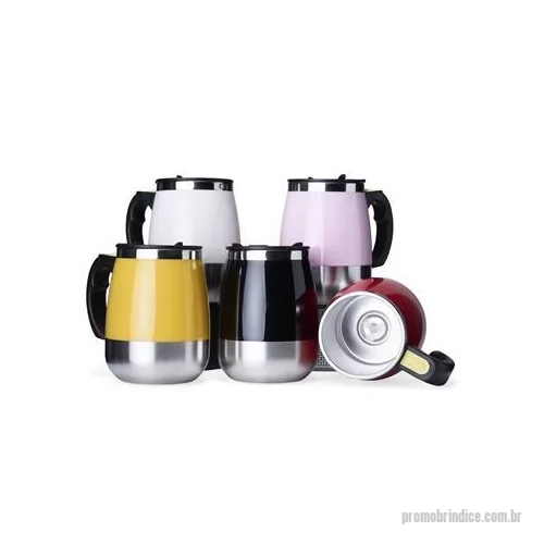 Caneca personalizada personalizada - Essa linda caneca personalizada com misturador é um brinde personalizado que todo mundo ama receber.
