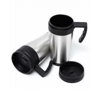 Caneca Térmica de Alumínio Personalizada, Peso 204 gramas, Capacidade 400 ML, Materia Prima Inox, Cores Prata