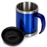 Caneca acrílica 400ml com detalhe oval no pegador, revestimento interno e detalhes em inox. Tampa plástica resistente com sistema giratório para abertura(não é térmica).  Altura :  11,6 cm  Largura :  12,6 cm  Medidas aproximadas para gravação (CxL):  8,7 cm x 8 cm  Peso aproximado (g):  154