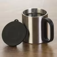 Caneca Inox 180ml - 8,1 x 10 x 21,5cm