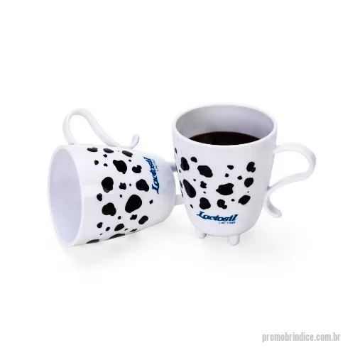 Caneca plástica personalizada - Caneca de vaca personalizada, confeccionada em PP, possui boa área de impressão e possui formato personalizado de vaca. Brinde de baixo custo ideal para ações de marketing.