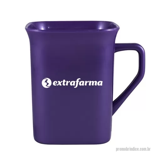 Caneca plástica personalizada - Caneca quadrada com capacidade 250ml. Caneca Quadrada com design exclusivo Grupo BB. Fabricado em Plástico Premium (PP) atóxico, cores vivas, acabamento impecável e resistente a microondas e máquina