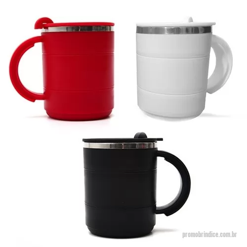 Caneca plástica personalizada - Caneca Plástica com Tampa