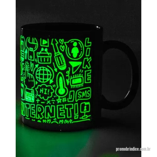 Caneca porcelana ou cerâmica ou vidro personalizada - Caneca que brilha no escuro personalizada. Ela possui capacidade de 325 ml e personalização sem limite de cores. Ela possui boa área de impressão, ótimo custo. Brinde Ideal para presentear clientes e colaboradores