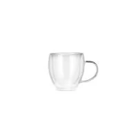 Caneca de vidro borossilicado com capacidade para até 150 ml e estrutura de parede dupla, que ajuda a impedir o contato direto entre a temperatura do líquido e a parede externa da caneca. Altura : 8 cm Largura : 11 cm Circunferência : 25 cm Peso apro