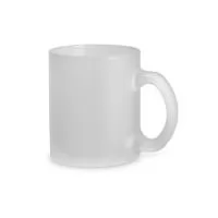 Caneca de vidro personalizada com efeito fosco é um brinde personalizado inesquecível.