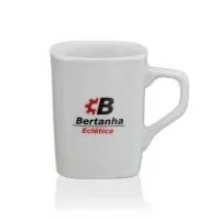 Caneca Quadrada mini Branca 160ml