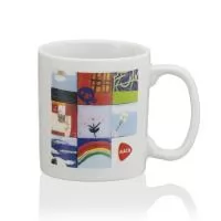 Caneca Reta Branca 300ml 