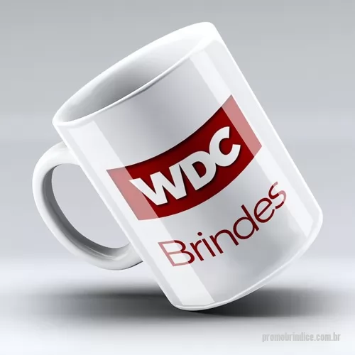 Caneca porcelana personalizada - Caneca de porcelana para café ou chá, cor branca. Capacidade 310 ml. Gravação sem limites de cores em uma area de até 18,5 x 8,5cm
