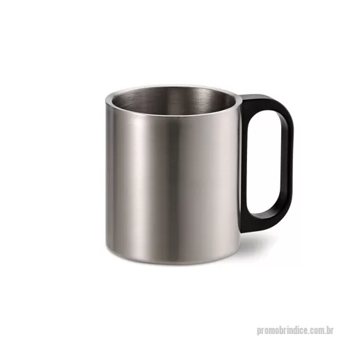 Caneca térmica personalizada - Caneca personalizada em aço inox. Impressão da logomarca em laser. Embaladas individualmente em caixas de papelão.