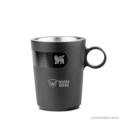 Caneca térmica personalizada - Aço inoxidável 18/8, livre de BPA Dimensões: 8,6cm x 11,8cm x 10,8cm