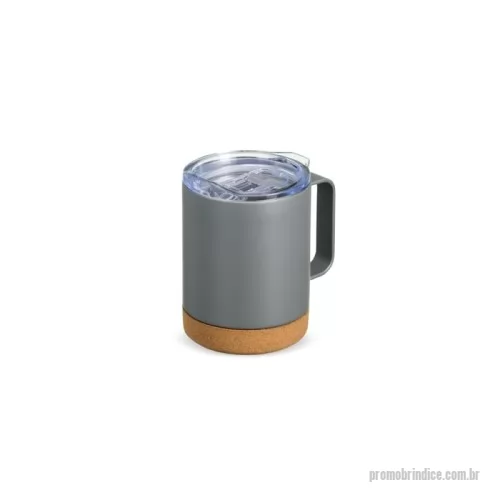 Caneca térmica personalizada - Caneca Térmica de 400ml feita em inox com fundo de cortiça, tampa com bocal e trava de segurança. O item ideal para quem aprecia qualidade e design. Cores Disponíveis: Azul, Branco, Cinza, Laranja, Preto e Verde. 