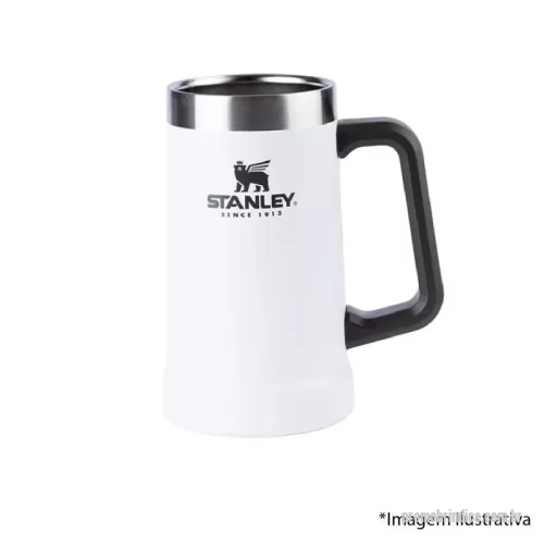 Caneca térmica personalizada - Capacidade: 709ml. Peso: 430g.Comprimento: 10cm. Largura: 10cm. Altura: 17cm. 