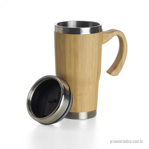 Caneca térmica personalizada - Estilo e sustentabilidade no seu brinde! A caneca de bambu de 500ml une design moderno e consciência ecológica, ideal para campanhas promocionais e ações corporativas.