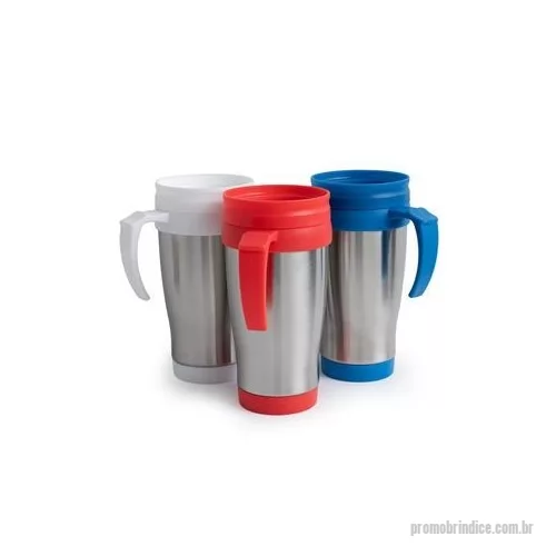 Caneca térmica personalizada - Caneca personalizada com sua logomarca no inox, é um brinde personalizado colorido e muito atrativo.