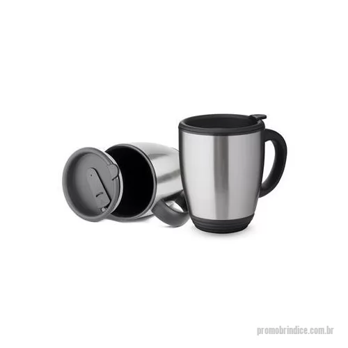 Caneca térmica personalizada - Caneca de metal personalizada à laser é um brinde personalizado que vai deixar sua marca sempre em exposição.