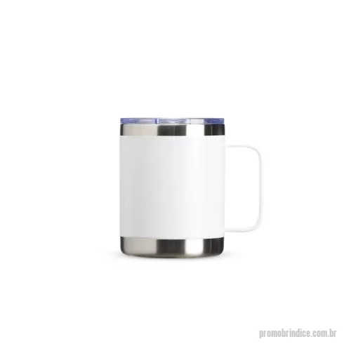 Caneca térmica personalizada - Compacta e elegante, esta caneca térmica de inox com capacidade de 350ml traz parede dupla para ajudar a manter bebidas na temperatura ideal por mais tempo, seja no café da manhã, no trabalho ou em momentos de pausa. A tampa acrílica com bocal e trav