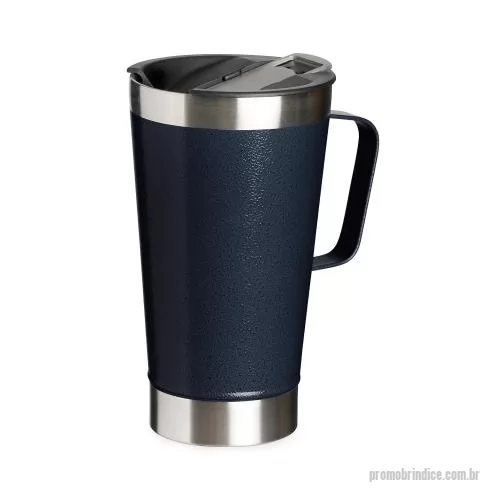Caneca térmica personalizada - Com visual moderno e acabamento robusto, esta caneca térmica de 500ml em inox foi pensada para acompanhar momentos de lazer, trabalho ou confraternizações com muito mais praticidade. Sua estrutura ajuda a conservar a bebida por mais tempo, enquanto a