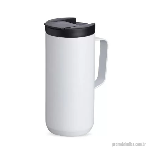 Caneca térmica personalizada - Compacta, funcional e com acabamento moderno, esta caneca térmica de 350ml é ideal para manter bebidas na temperatura desejada com mais praticidade durante a rotina. Produzida em inox com parede dupla e livre de BPA, oferece uma experiência segura e 
