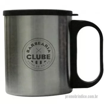 Caneca térmica personalizada - Caneca em aço escovado parede dupla com tampa capacidade 200ml. Gravação indelével da logo a laser. Despachamos com frete pago para Sul, Sudeste e Centro Oeste.