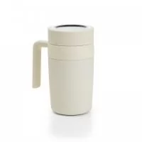 Caneca Térmica inox 500ml com infusor, e display LED com termômetro digital na tampa para indicar a temperatura do líquido.