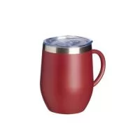 Caneca térmica de inox com capacidade de 350ml, material livre de BPA. Contém tampa acrílica com bocal e trava de segurança.