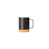Caneca térmica em inox com pintura eletrostática, fundo em cortiça e capacidade para até 330 ml. Apresenta estrutura de parede dupla e vedação a vácuo, que ajuda a conservar a temperatura das bebidas por mais tempo. Possui tampa plástica com trava de