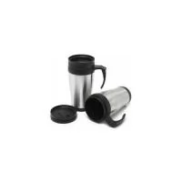 Caneca com tampa em inox com capacidade para 400 ml 