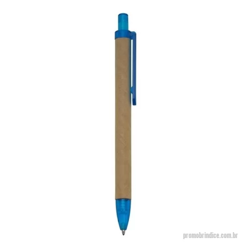 Caneta biodegradável personalizada - aneta Ecológica em Papelão com Detalhes Translúcidos e Acionamento por Clique Sustentável e funcional, esta caneta une design consciente com praticidade no uso diário. Com corpo feito em papelão reciclável e detalhes plásticos translúcidos, ela é perfeita para ações promocionais que valorizam o meio ambiente sem abrir mão da eficiência.  Conta com carga esferográfica azul (1.0 mm) para uma escrita suave e precisa, além de sistema de acionamento por clique, que oferece agilidade e conforto. Uma ótima opção de brinde ecológico com excelente custo-benefício.  ???? Especificações Técnicas: Comprimento: 13,6 cm  Largura: 1,3 cm  Peso aproximado: 6 g  Área para personalização: 4,2 cm x 0,7 cm  Tinta: Azul (1.0 mm)  Acionamento: Clique  Material: Papelão com detalhes plásticos translúcidos