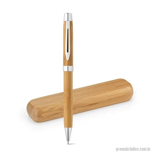 Caneta ecológica personalizada - Caneta Ecológica em Bambu