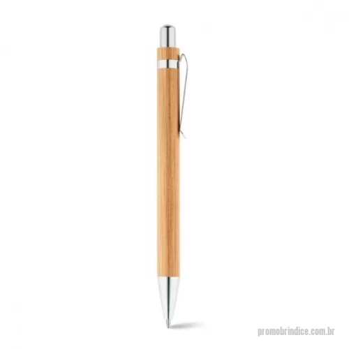 Caneta ecológica personalizada - Elegante e sustentável, a caneta de bambu personalizada é o brinde ideal para ações que valorizam o compromisso com o meio ambiente e o bom gosto.