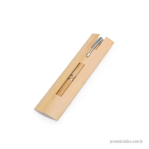 Caneta Laser Point personalizada - Caneta Ecológica de Bambu Personalizada