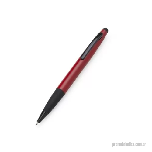 Caneta metálica personalizada - Caneta metálica sofisticada, com ponta esferográfica de 1.0?mm e tinta azul, acionamento por rotação e ponteira touchscreen para uso em dispositivos digitais. Seu corpo em metal oferece durabilidade e elegância, ideal para ambientes corporativos e executivos. Perfeita para quem busca estilo e funcionalidade em um só produto.  Especificações:  Comprimento: 13,9?cm  Diâmetro: 1,4?cm  Área para gravação: 0,7?cm x 4?cm  Peso aproximado: 21?g