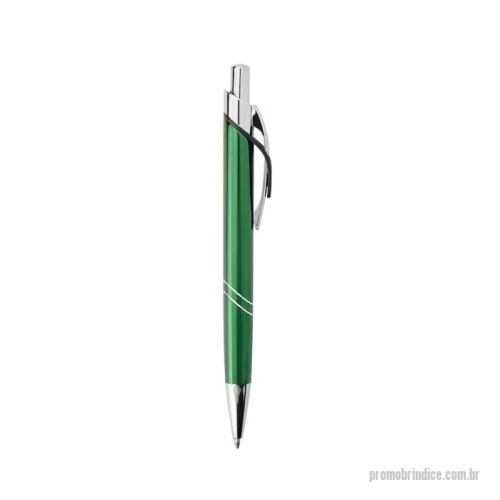 Caneta metálica personalizada - Elegante e funcional, esta caneta metálica é a combinação perfeita de sofisticação e praticidade para o dia a dia. Com acionamento por clique, oferece uma escrita suave e precisa graças à sua carga esferográfica azul de 1.0mm.