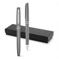 Caneta metálica Personalizada | Conjunto de Caneta Personalizado com Caneta Roller - PEPPERONE