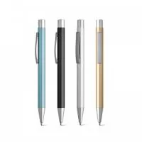 Caneta metálica Personalizada | Caneta esferográfica em alumínio com acabamento metalizado.  - TOTUS BRINDES