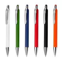 Caneta metálica Personalizada | Caneta Esferográfica em Alumínio Reciclável Touch Personalizável - PEPPERONE BRINDES