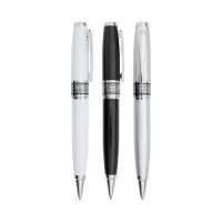 Caneta metálica Personalizada | Caneta metálica, acionamento por rotação e carga esferográfica azul 1.0mm. - EWOX PROMOCIONAL  