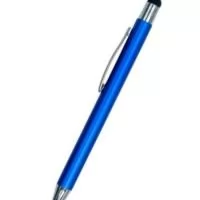 Caneta Metalica Azul com touch Screen e acionamento por clique