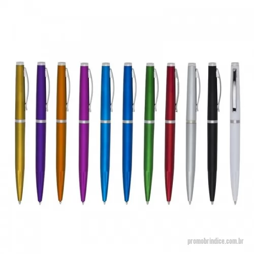 Caneta personalizada - Caneta Personalizada 12187 com sua logomarca. 20 anos ajudando a cotar Brindes Promocionais com várias empresas num único clique. Caneta plástica com carga esferográfica azul e acionamento por rotação.Caneta plástica com carga esferográfica azul e acionamento por rotação.Caneta Personalizada, 161367, General Brindes. Clique e Cote no Portal PromoBríndice!