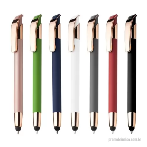 Caneta personalizada - Caneta Personalizada 15008 com sua logomarca. 20 anos ajudando a cotar Brindes Promocionais com várias empresas num único clique. aneta touch screen em alumínio reciclado com acabamento similar à borracha. Acionamento por clique e carga esferográfica azul 1.0mm.aneta touch screen em alumínio reciclado com acabamento similar à borracha. Acionamento por clique e carga esferográfica azul 1.0mm.Caneta Personalizada, 173347, Click Ideias. Clique e Cote no Portal PromoBríndice!