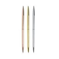 01006B Caneta metálica com acionamento por rotação e carga esferográfica azul 1mm. Conheça mais produtos em nossa página exclusiva e faça seu orçamento!