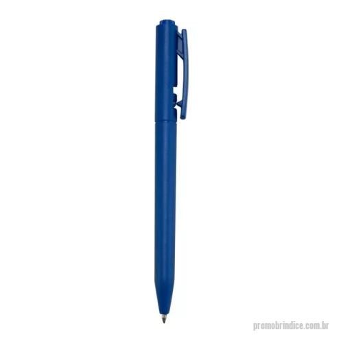 Caneta plástica personalizada - Caneta plástica leve e funcional, com ponta esferográfica de 1.0?mm e tinta azul, acionamento por clique e corpo ergonômico. Ideal para uso diário em escritórios, escolas e eventos promocionais. Pedido mínimo de 50 unidades.  Especificações:  Comprimento: 13,7?cm  Diâmetro: 1,5?cm  Área para gravação: 3,9?cm x 0,7?cm  Peso aproximado: 7?g